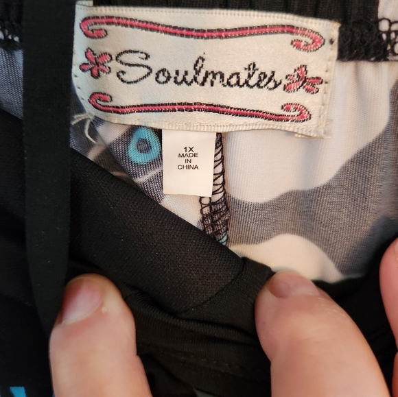 EUC Soulmates BOHO Patterned Halter Dress with Neck Tie.  Size 1X.  Beautiful. - Picture 4 of 5